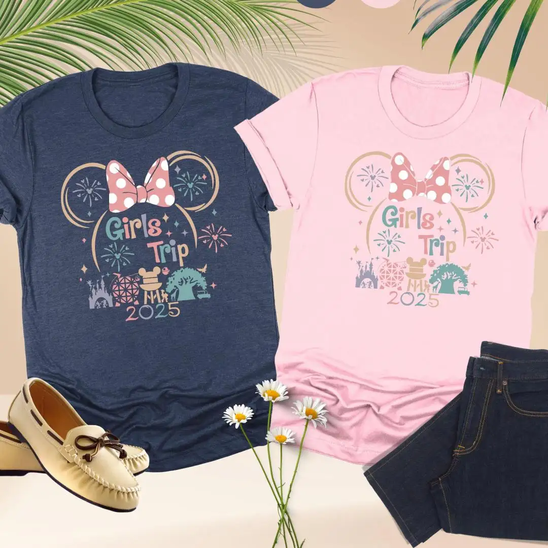Girls Disney Trip 2025 Shirt for Besties Matching