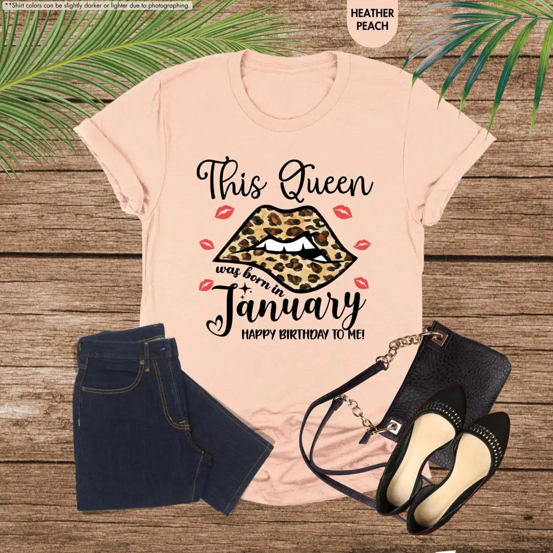 January Birthday Queen Shirt For Women