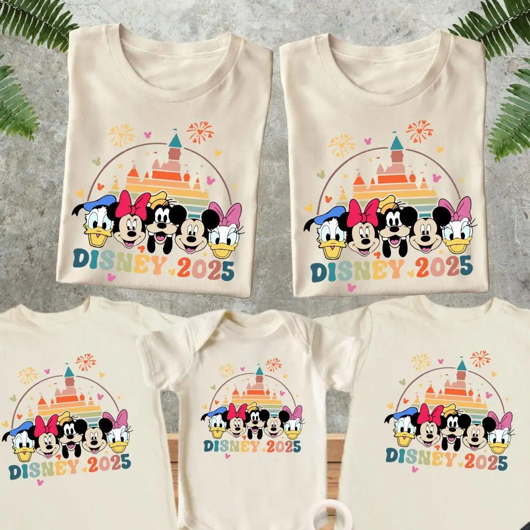 Disney Family Vacation Shirts with Castle Graphic