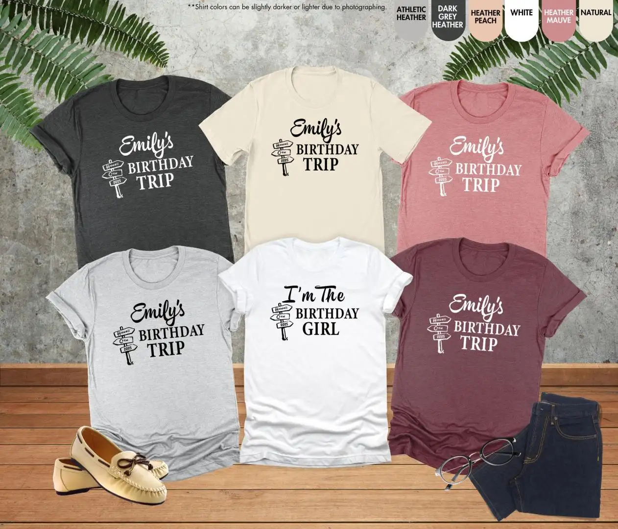 Custom Birthday Trip Shirt for Girls Travel Vacation