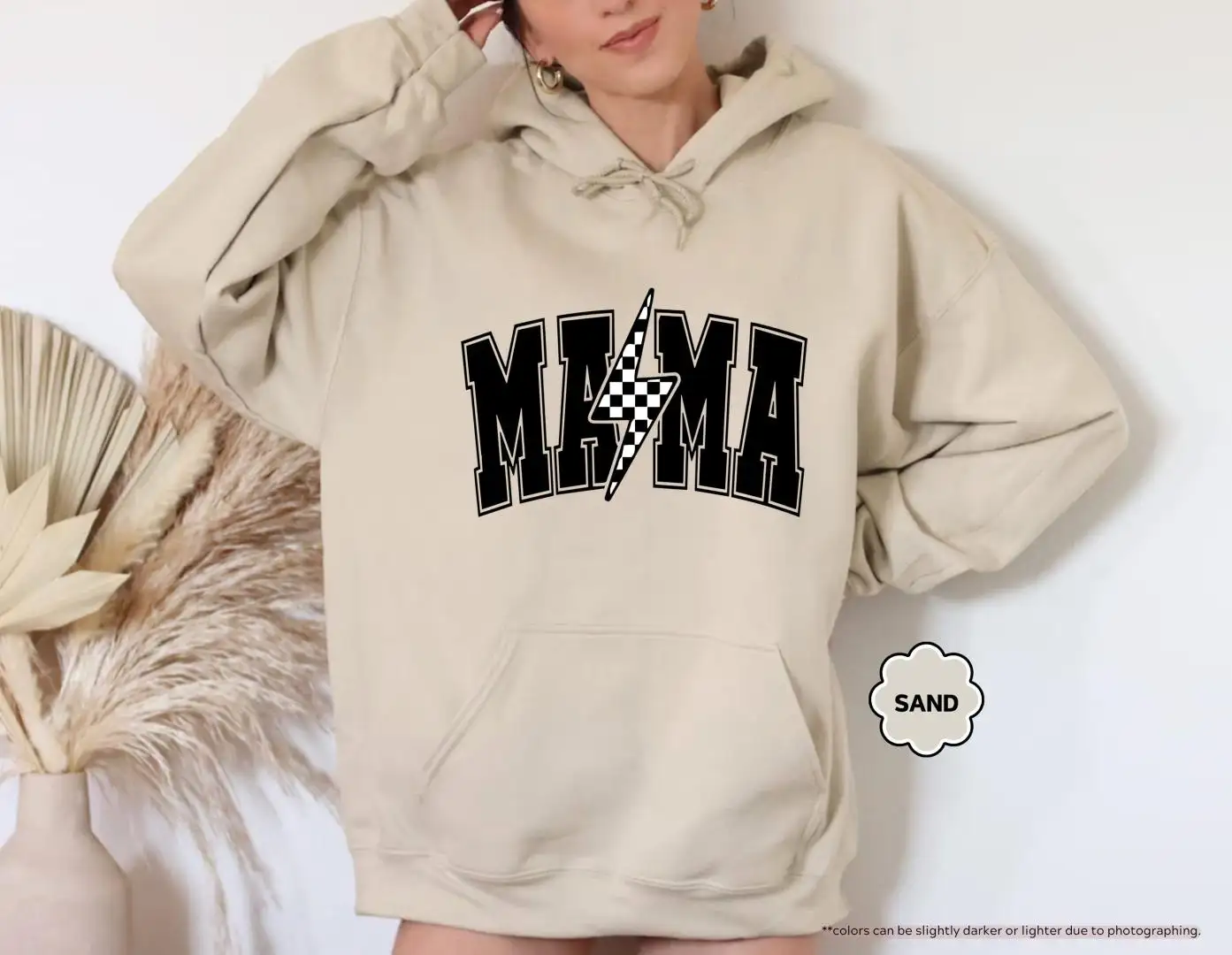 Lightning Bolt Checkered Mama Shirt | Mothers Day Gift