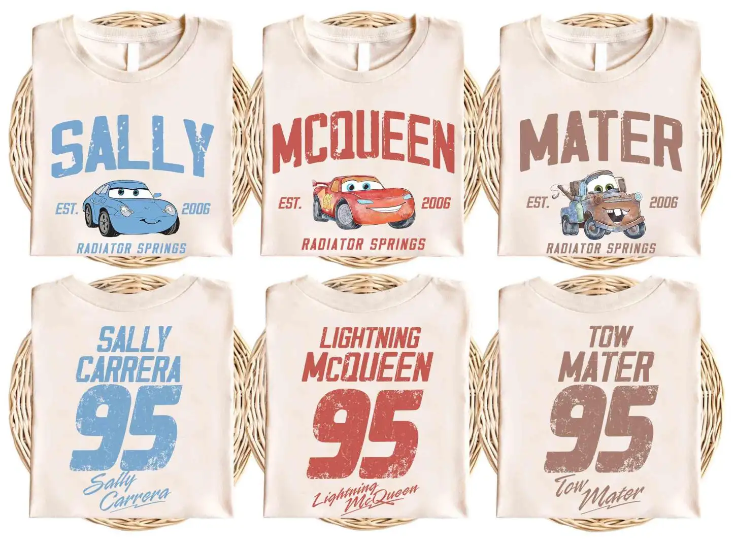 Retro Disney Cars Movie Shirt for Family Trips