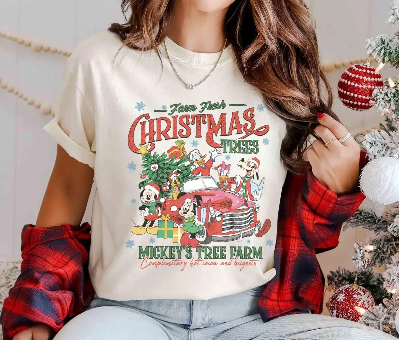 Vintage Mickey's Tree Farm Disney Christmas Shirt