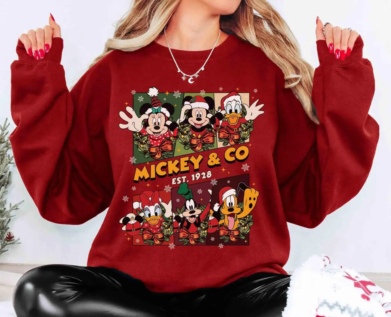 Disney Mickey Christmas Shirt for Family Holiday Party