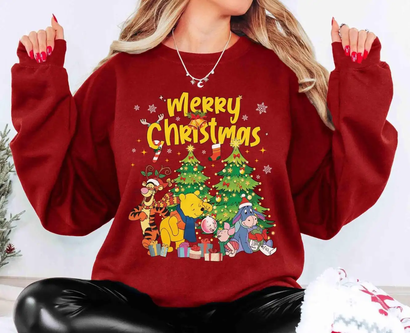 Disney Winnie The Pooh Christmas Family Shirt
