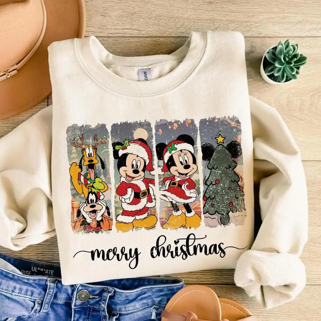 Disney Christmas Tree Retro Shirt for Adults