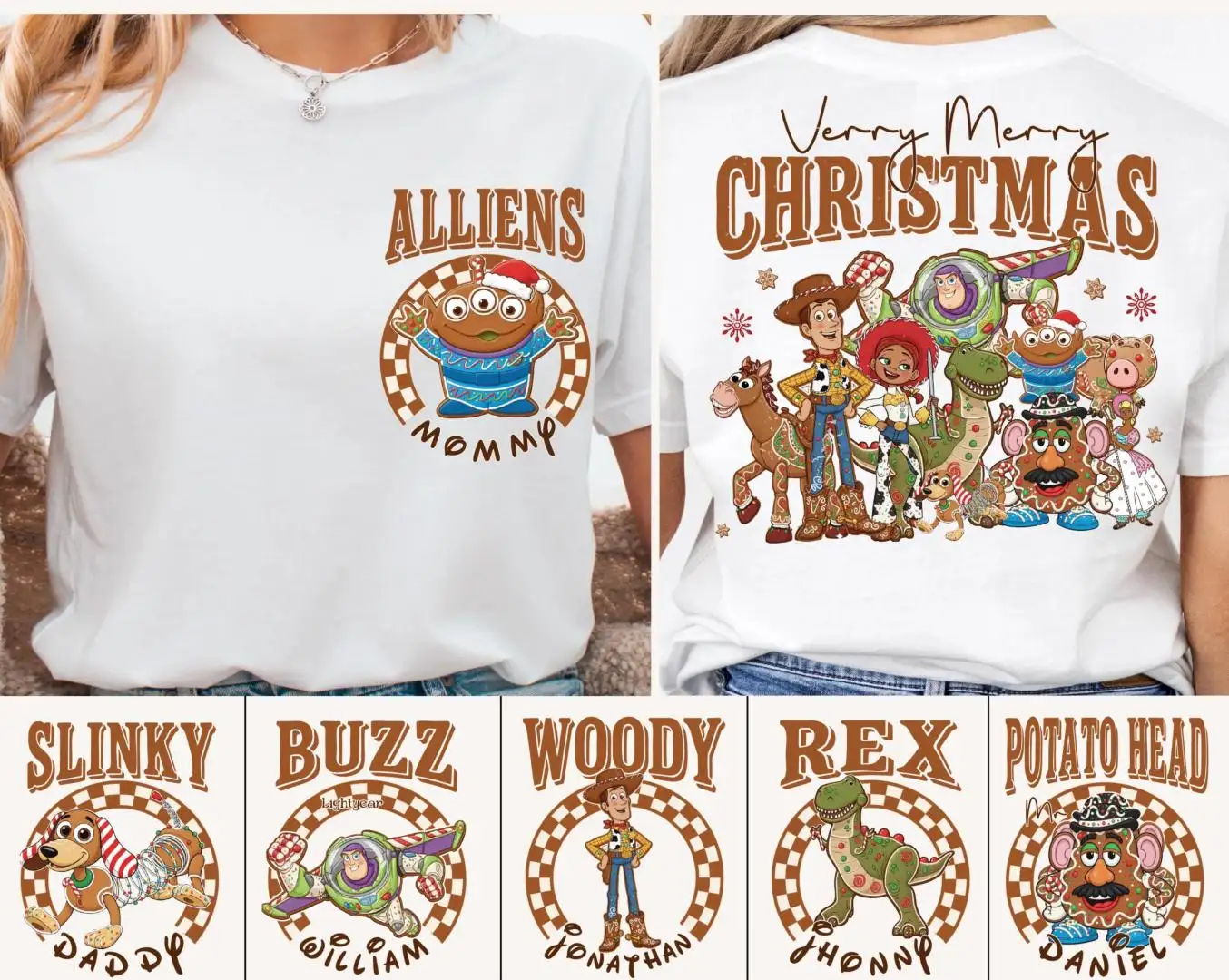 Toy Story Gingerbread Christmas Shirt Family Matching