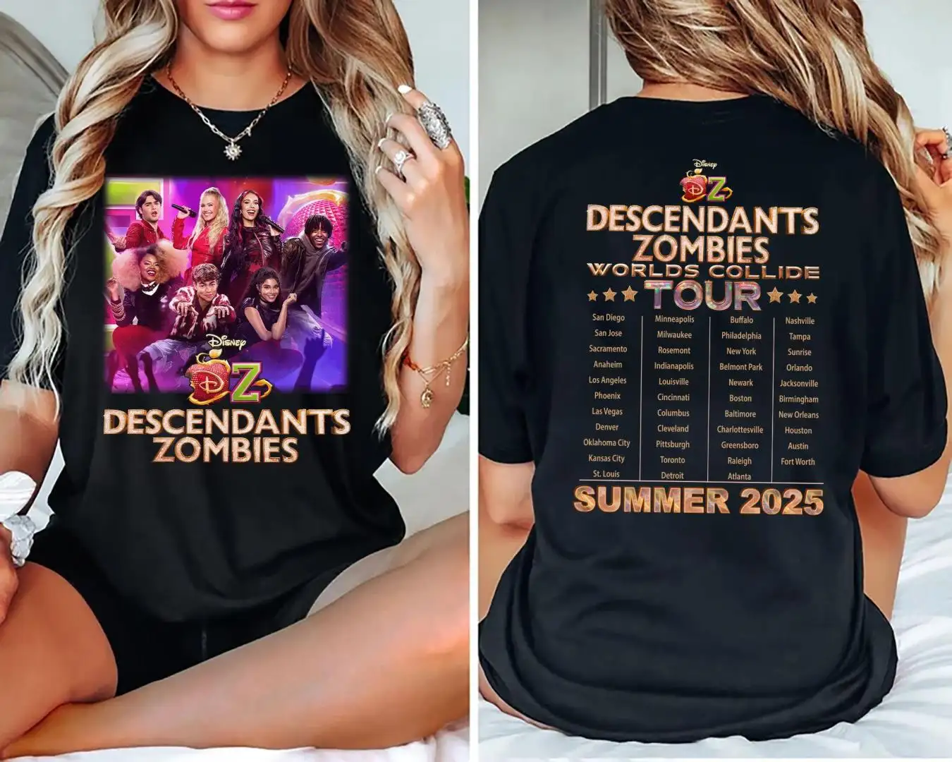 Disney Zombies World Tour Shirt for Summer Music Festival