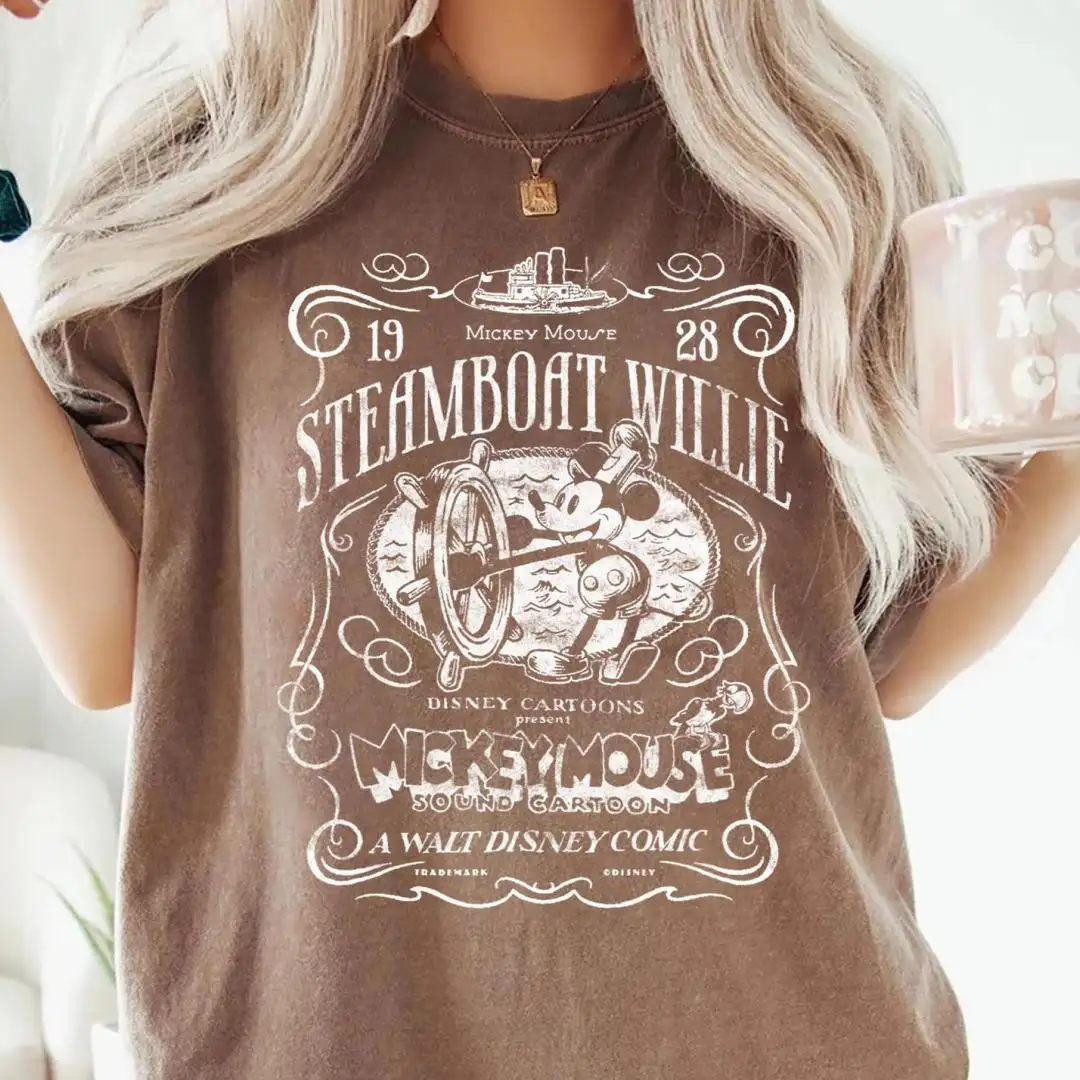 Vintage Steamboat Willie Disney Shirt for Family Vacation