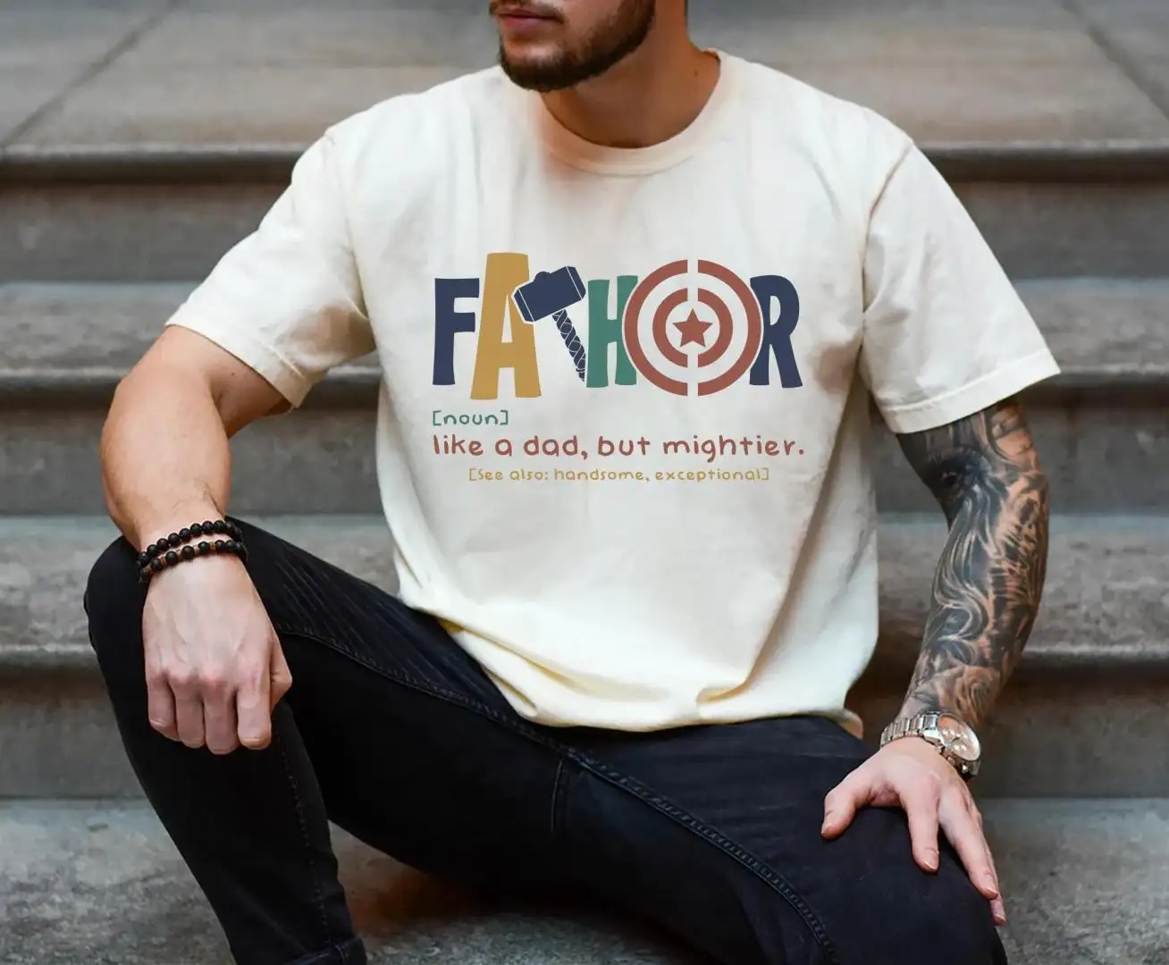 Funny Superhero Dad Shirt for Father's Day Gift