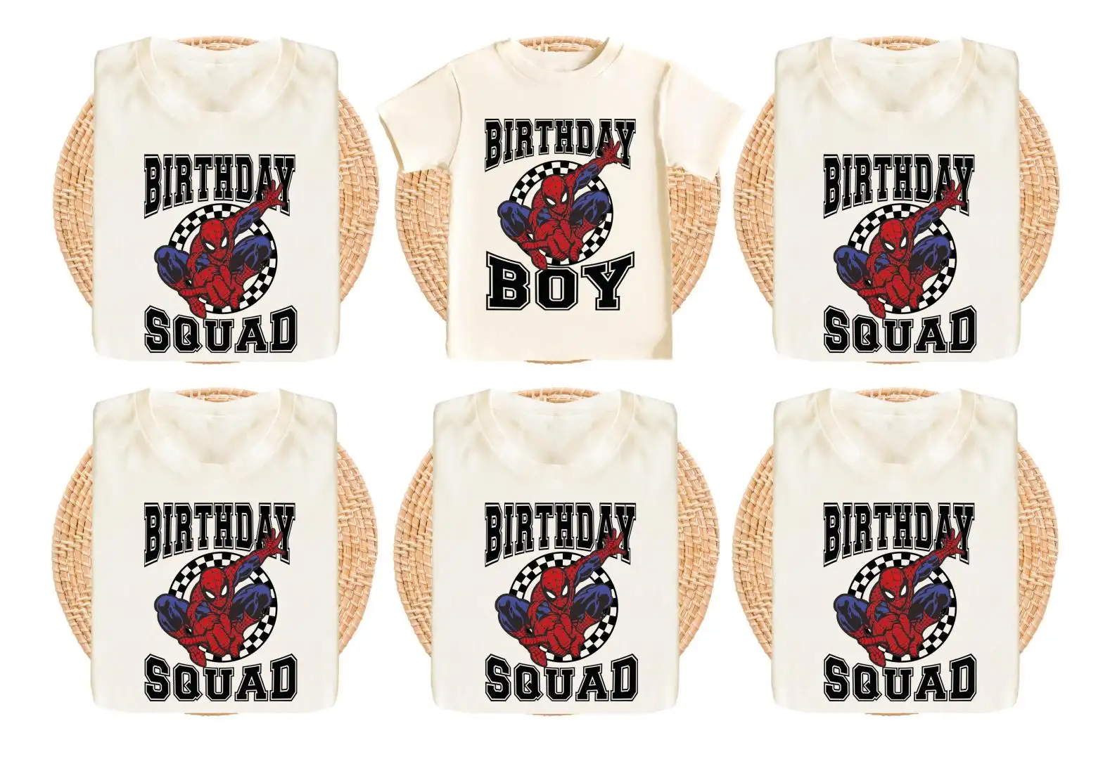 Spider-Man Superhero Birthday Shirt for Kids