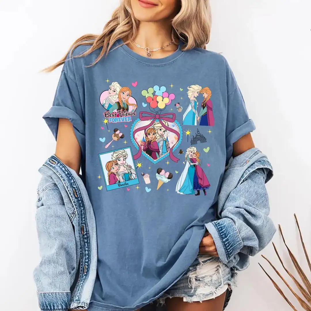 Disney Frozen Elsa Anna Sister Shirt for Best Friends