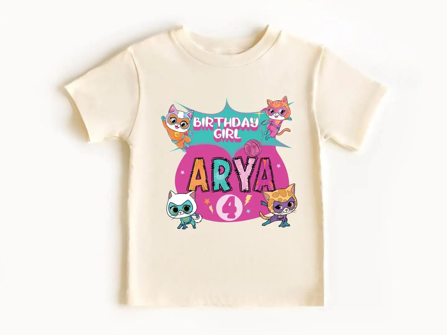 SuperKitties Disney Birthday Shirt for Girls