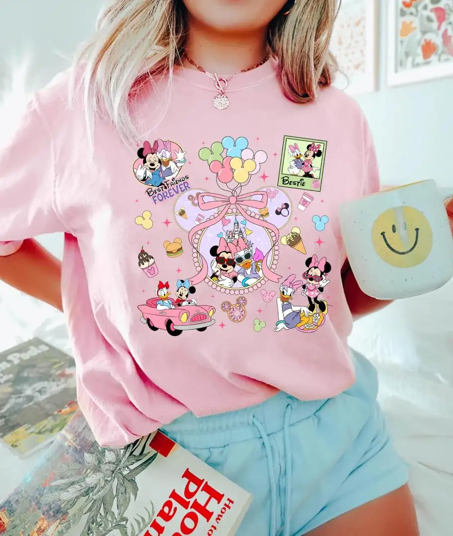 Coquette Retro Disney Besties Shirt for Girls Trip