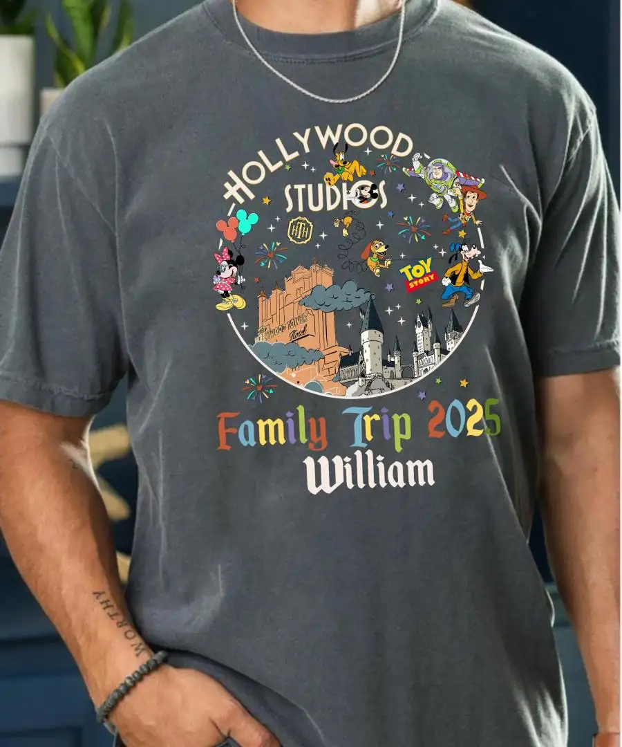Custom Hollywood Studios Family Trip 2025 Shirt