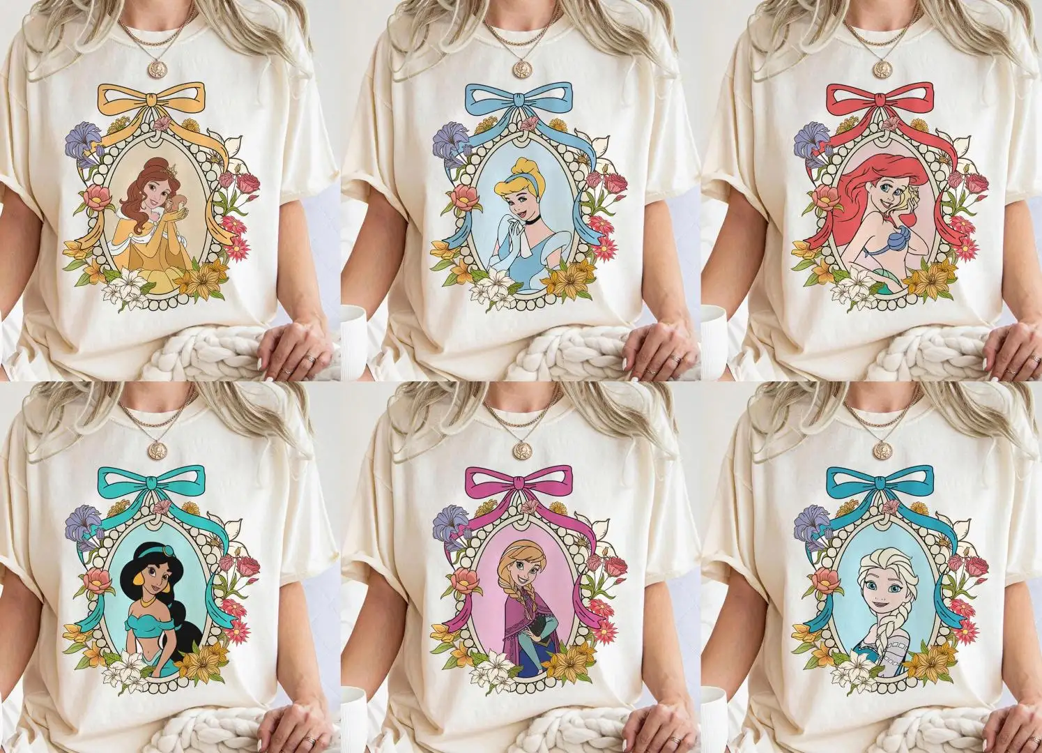 Retro Disney Princess Shirt for Family Vacation