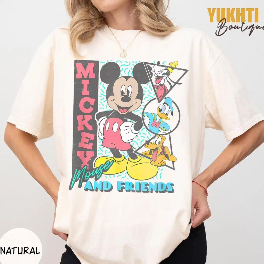 Vintage Disney 90s Mickey & Friends Shirt for Disney Vacation