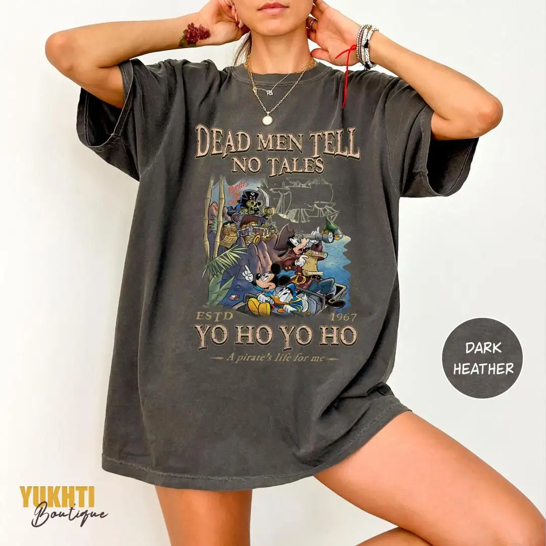 Retro Mickey Pirates Of The Caribbean Family Shirt