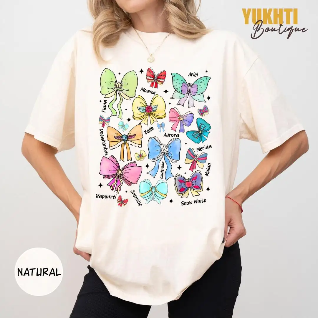 Disney Princess Retro Watercolor Shirt for Birthday Girls