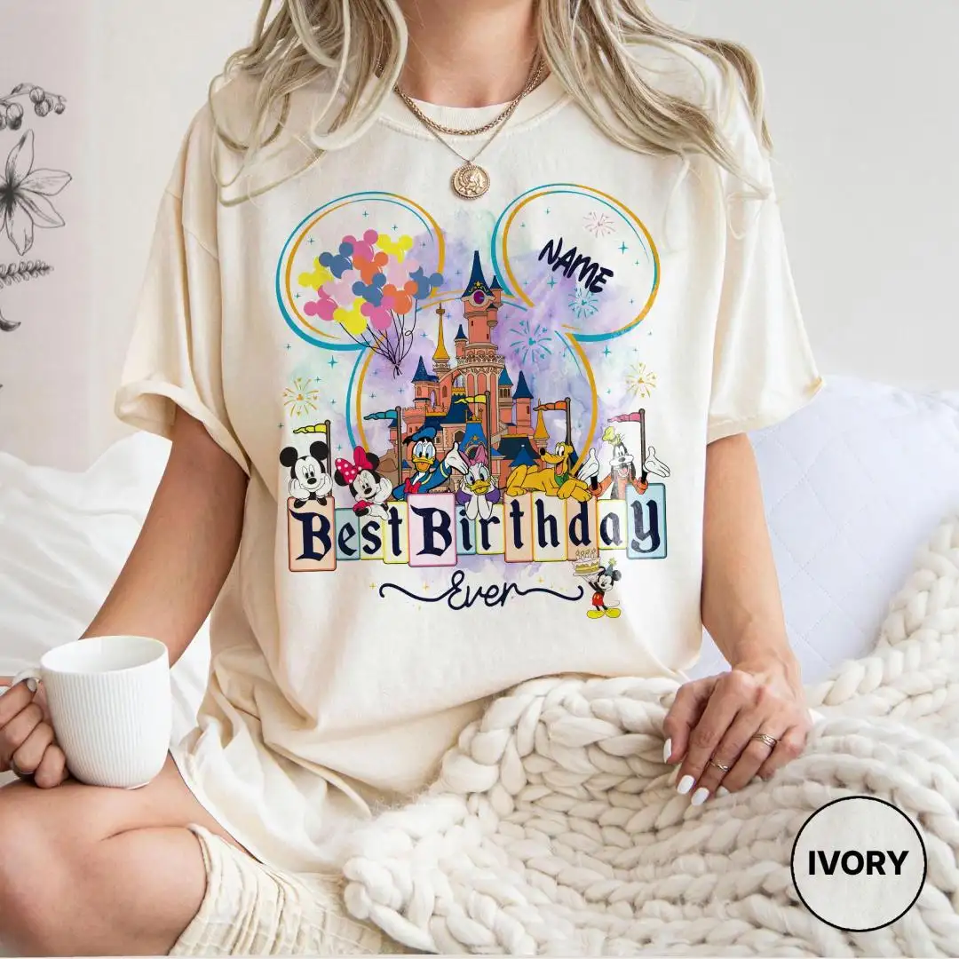 Custom Disney Birthday Shirt for Family Trips