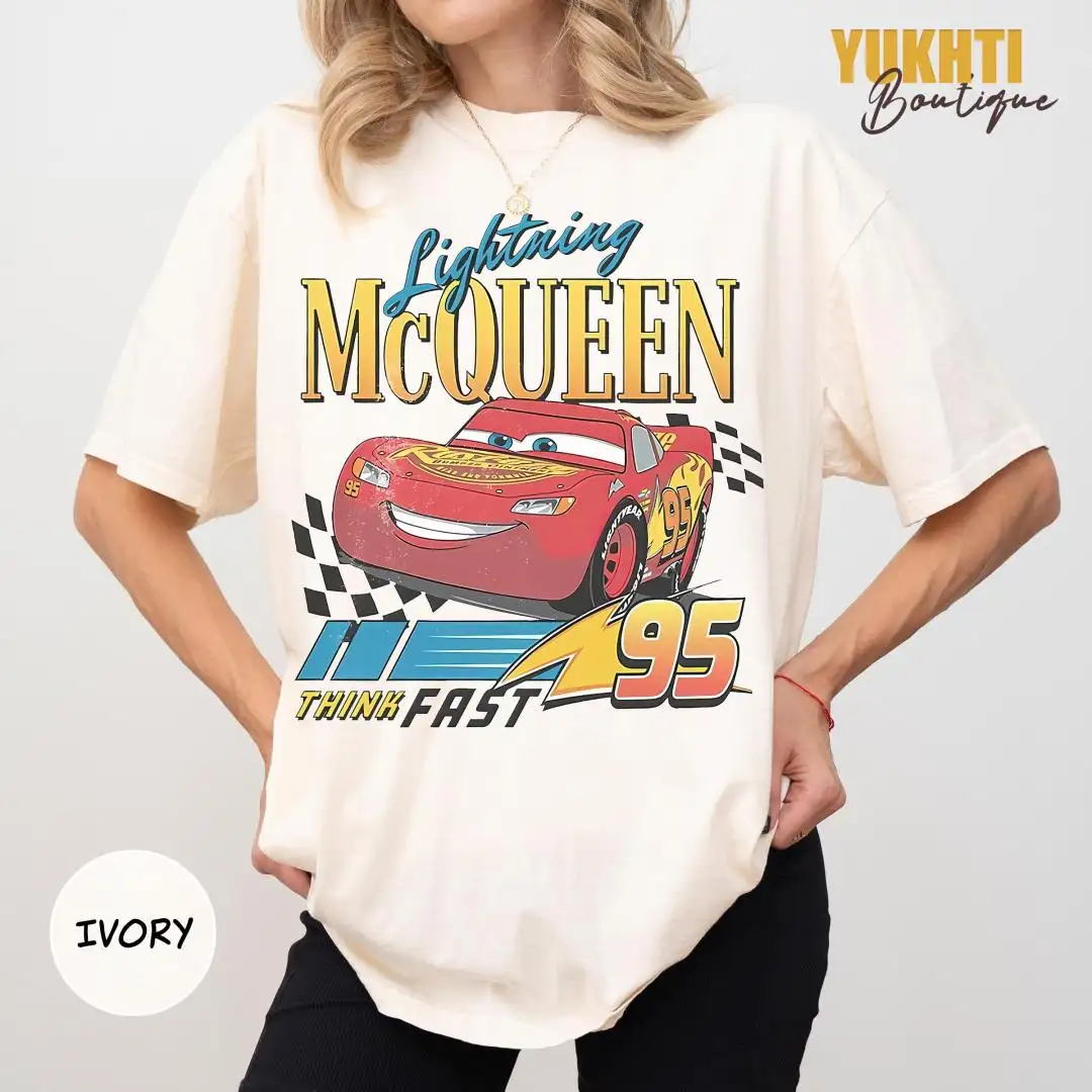 Vintage Disney Pixar Cars Shirt For Men Women Kids