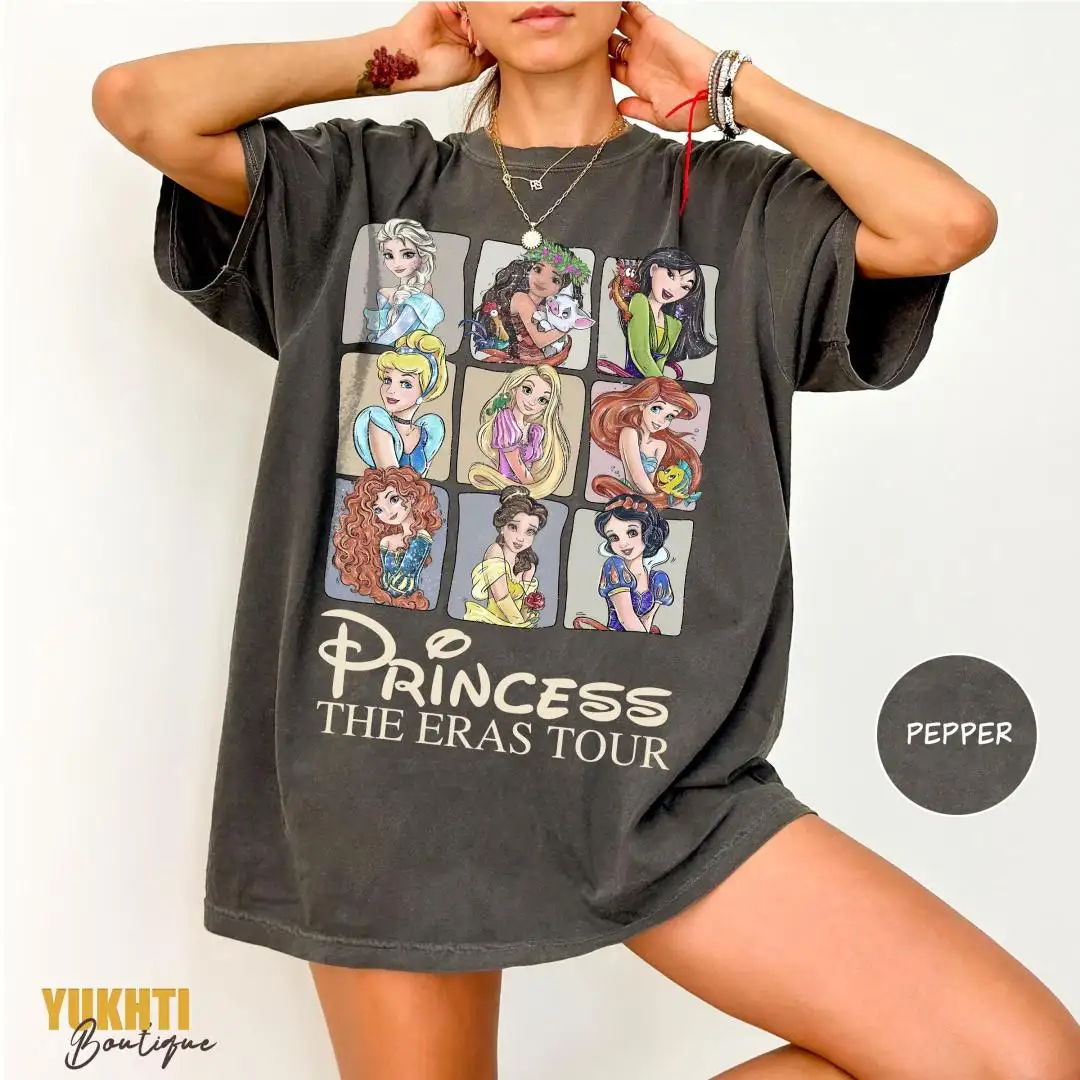 Disney Princess Eras Tour Shirt for Girls Vacation
