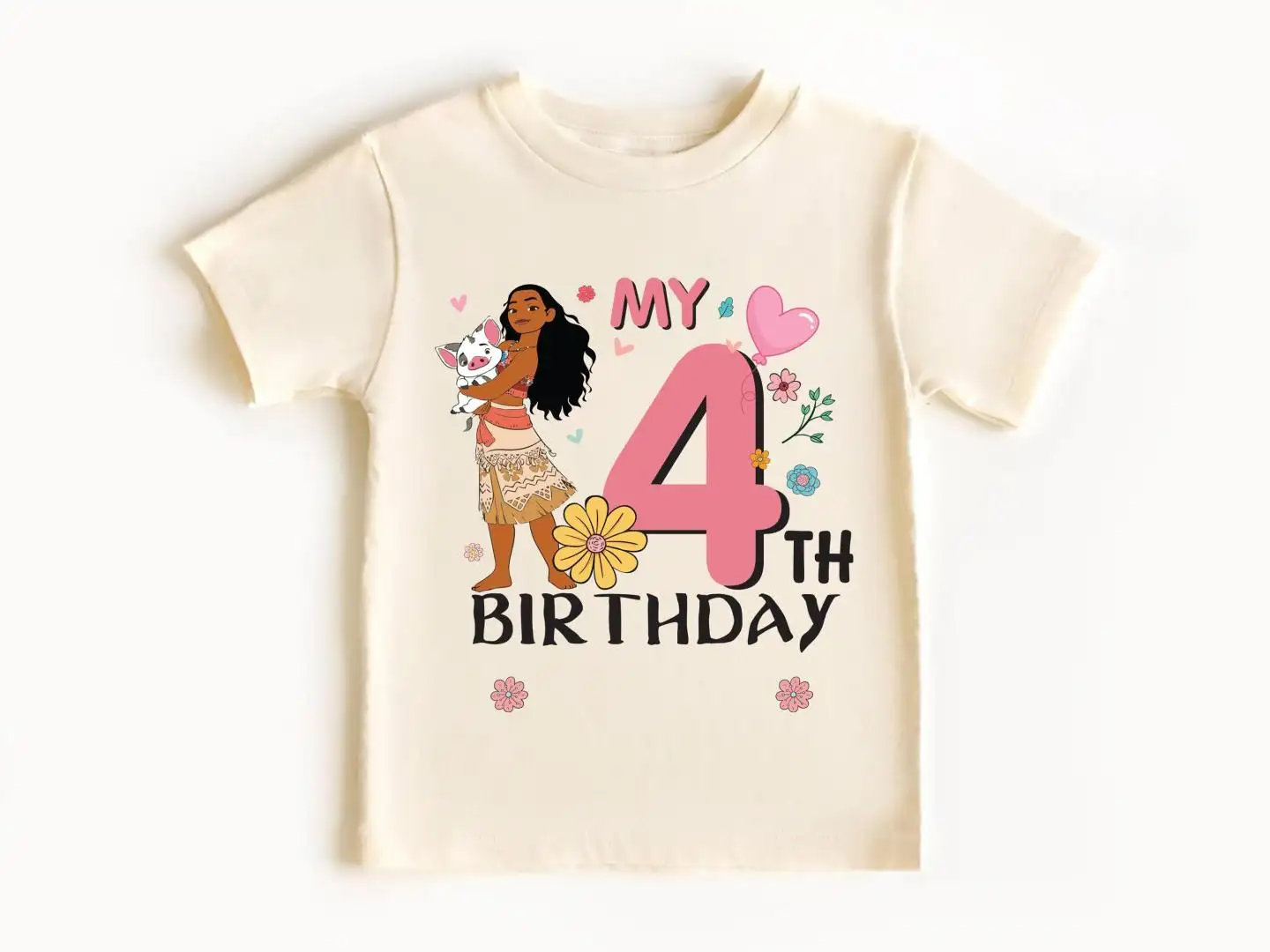 Moana Birthday Girl Shirt for Disney Princess Party