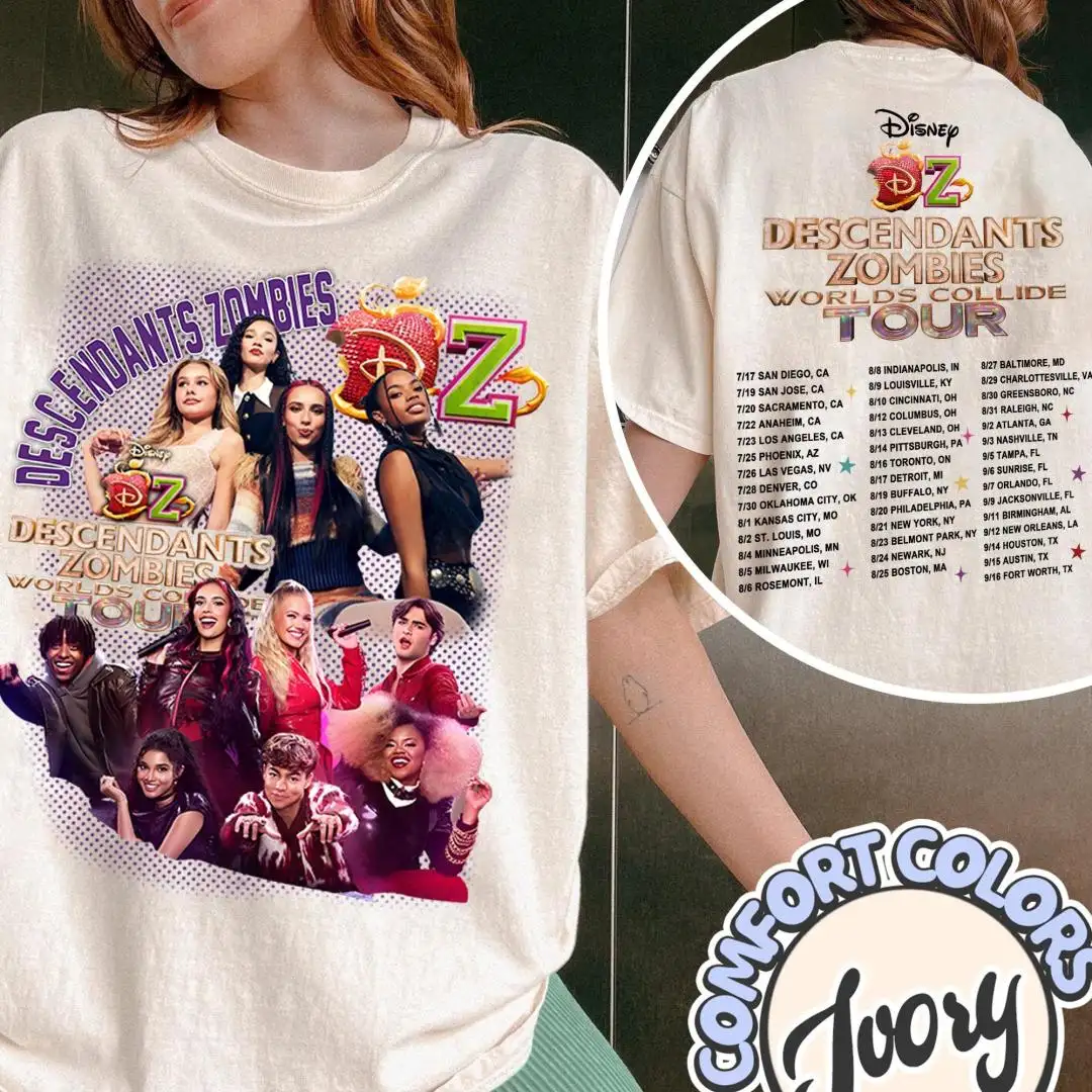 Disney Zombies World Tour Shirt for Girls