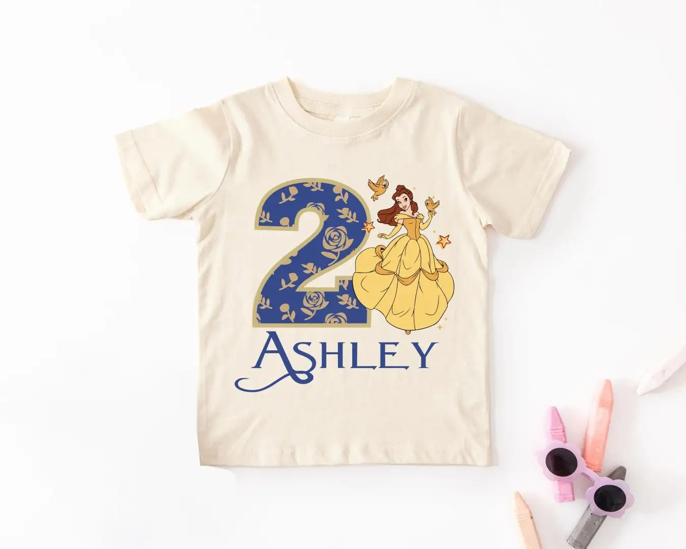 Disney Princess Belle Birthday Shirt for Girls