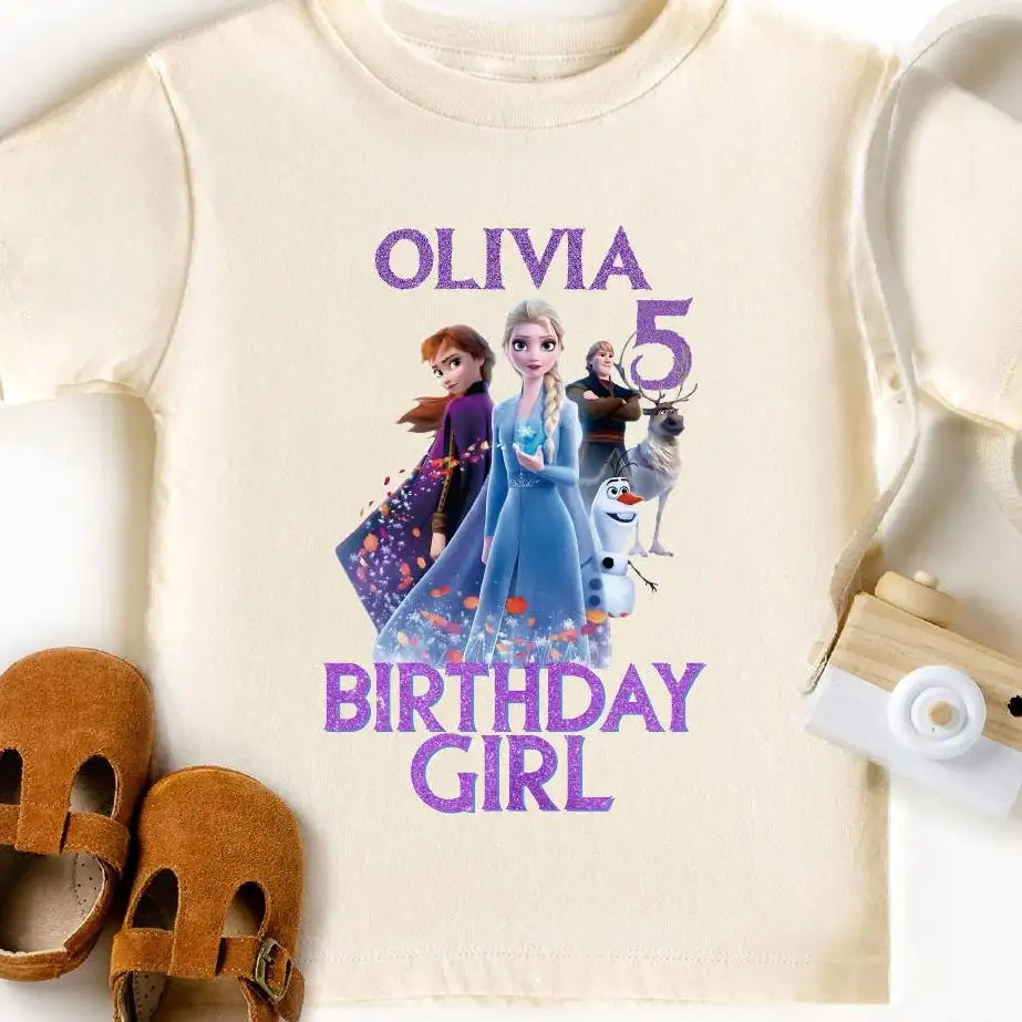 Disney Frozen Birthday Shirt for Girls