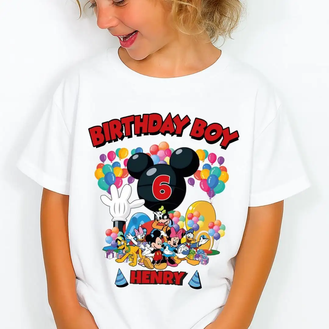 Mickey Mouse Birthday Shirt for Toddler Disney Party