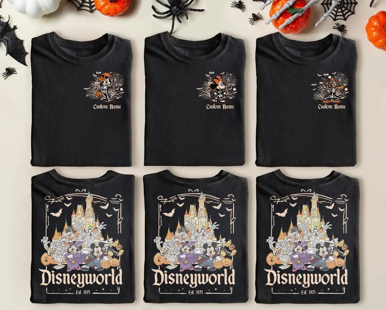 Vintage 1971 Disney Halloween Shirt for Disneyworld Trip