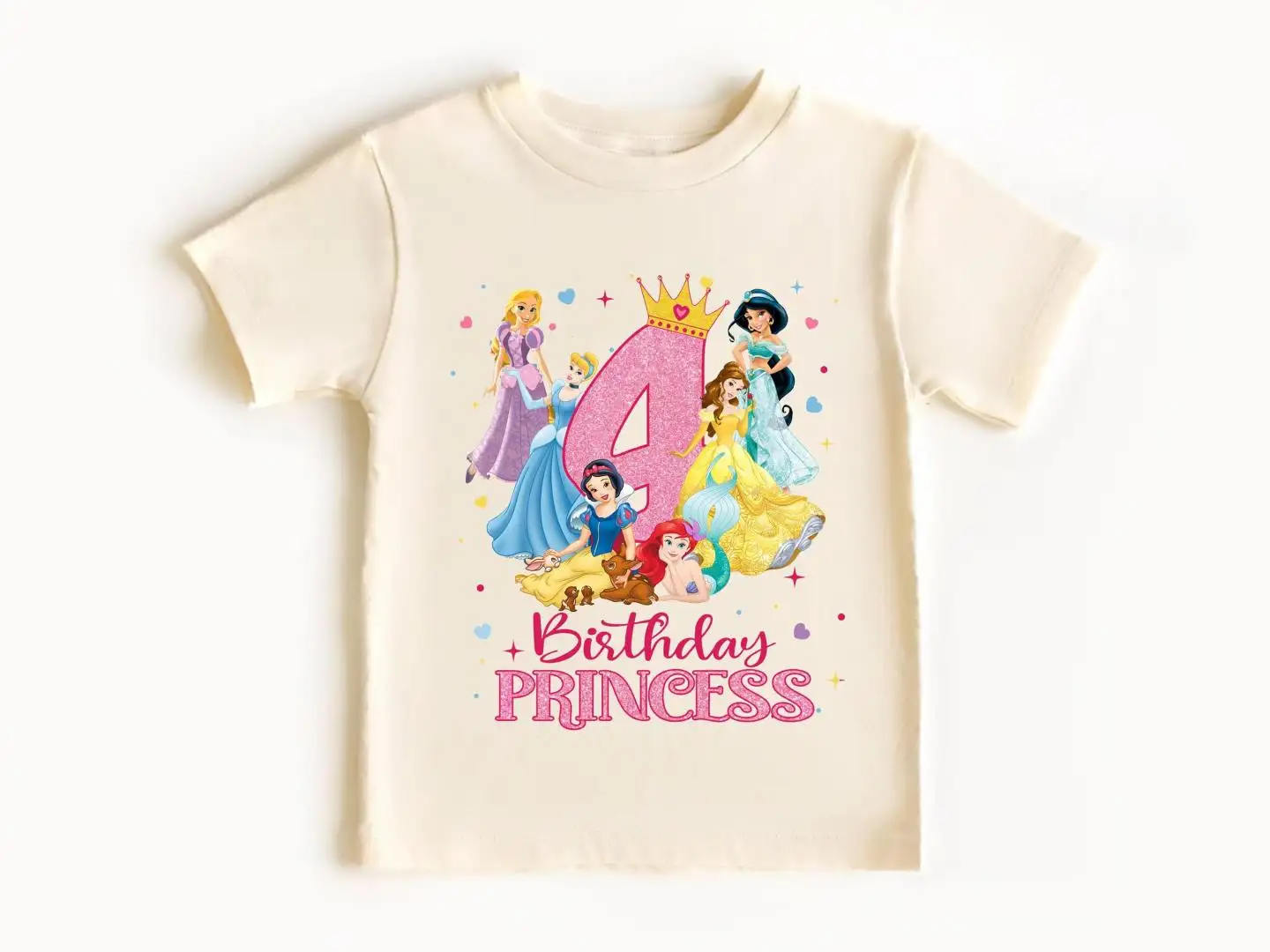 Disney Princess Birthday Girl Shirt for Family Party