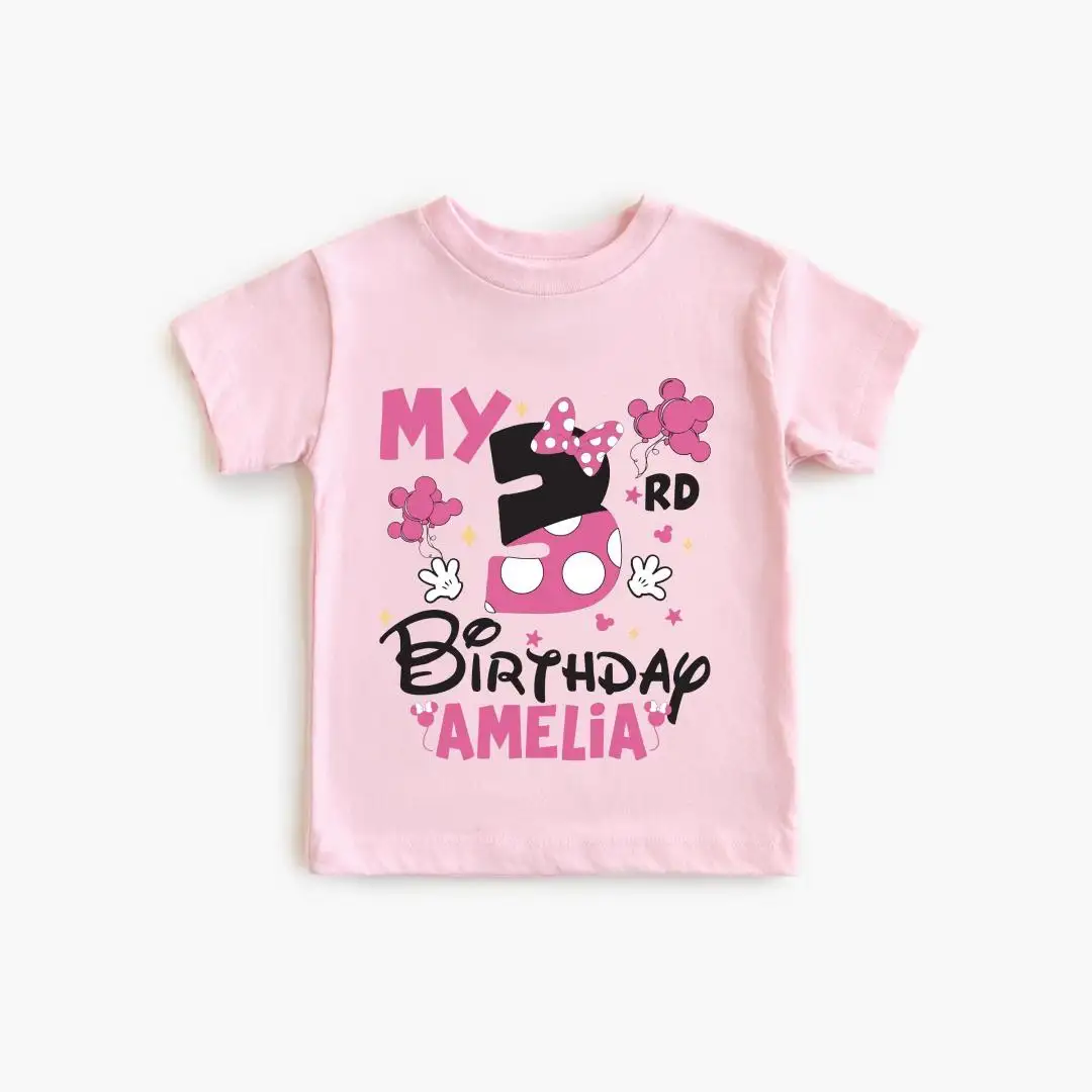 Minnie Mouse Birthday Girl Shirt Disneyland Trip Gift