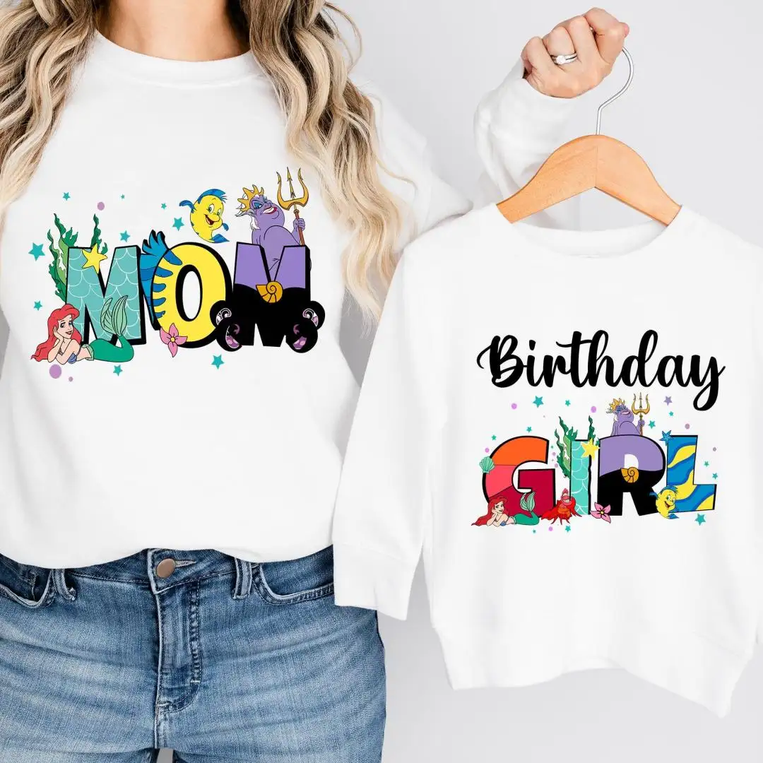 Little Mermaid Birthday Shirt for Princess Party