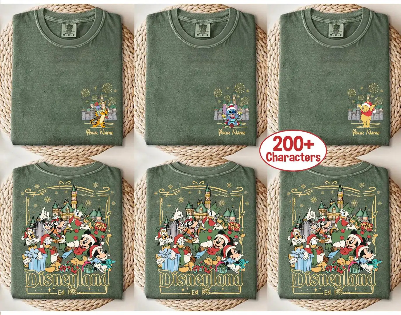 Vintage Disneyland Christmas Shirt for Family Matching