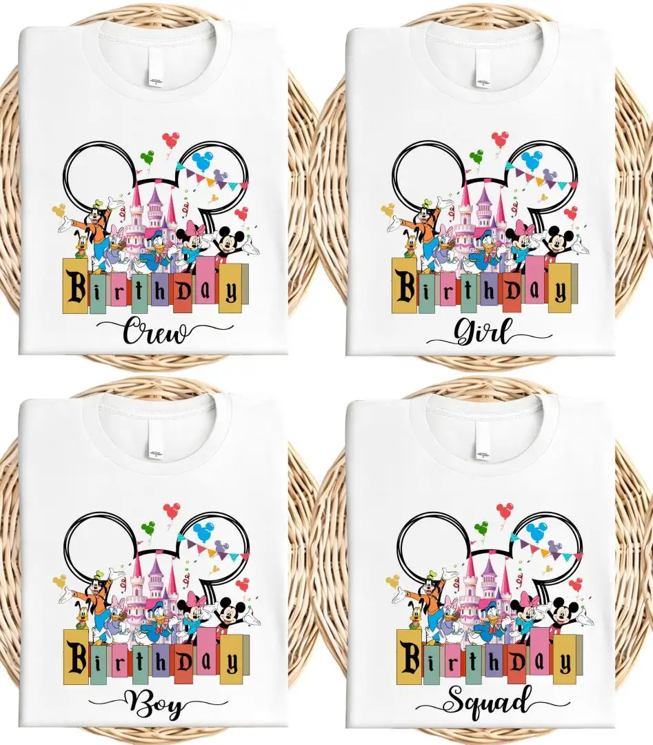Disney Birthday Shirt for Girls & Birthday Squad