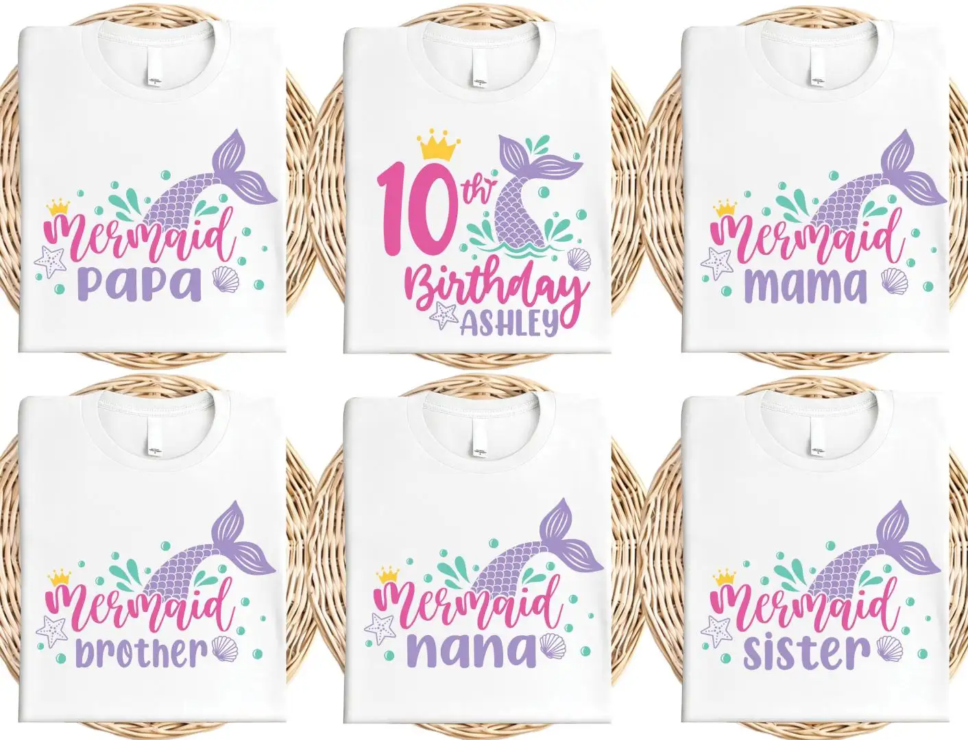 Disney Mermaid Birthday Shirt for Girls
