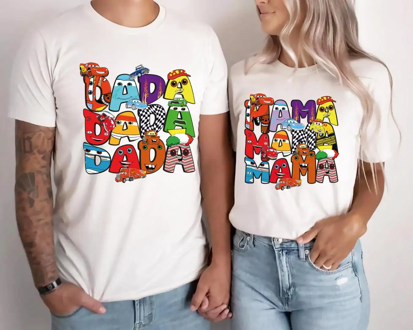 Disney Cars Family Shirt Lightning McQueen Gift