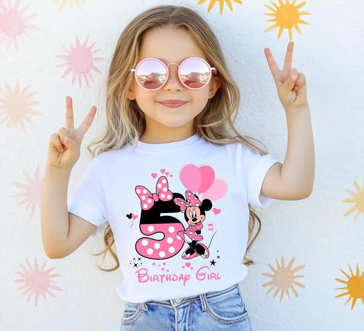 Minnie Mouse First Birthday Girl Shirt