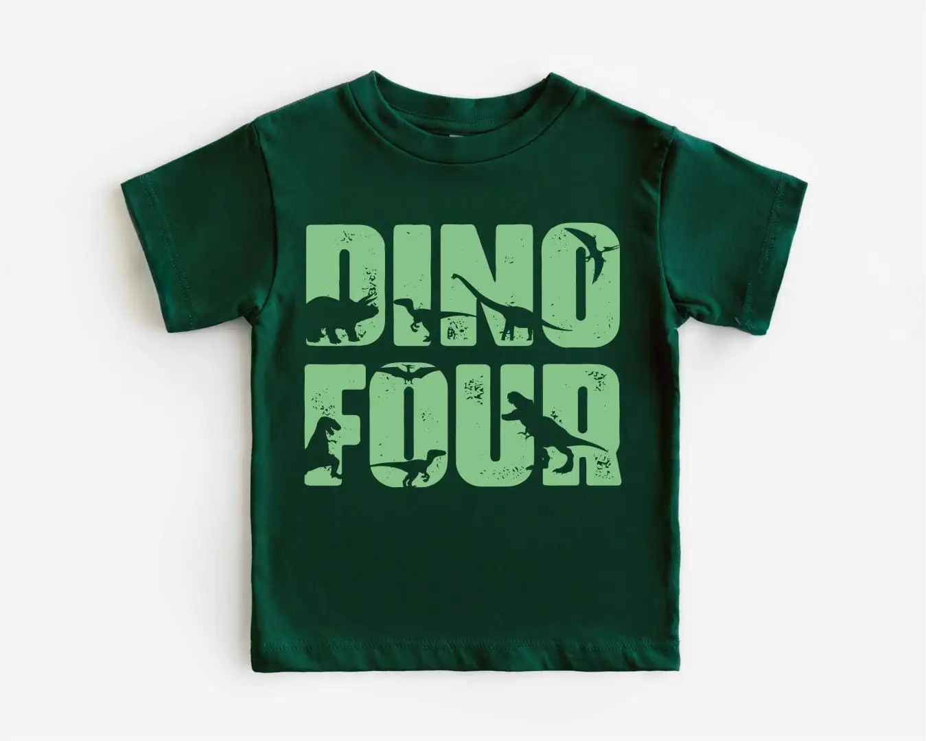 Dinosaur Birthday Boy 4th Birthday Era Shirt
