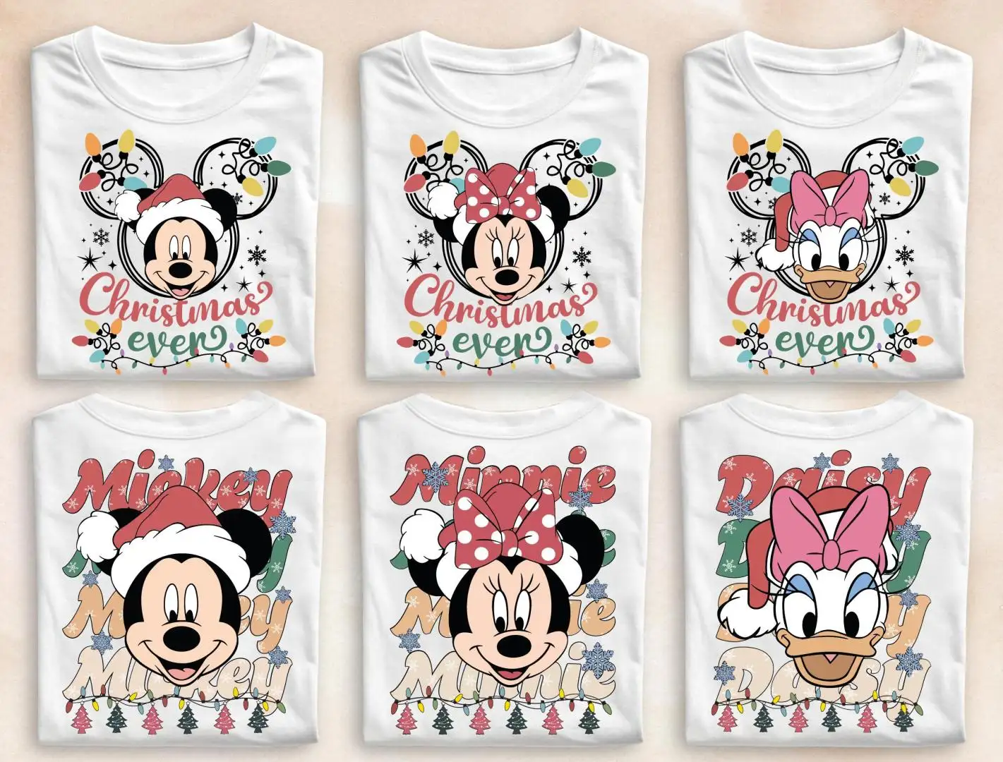 Custom Disney Christmas Shirt for Family Matching
