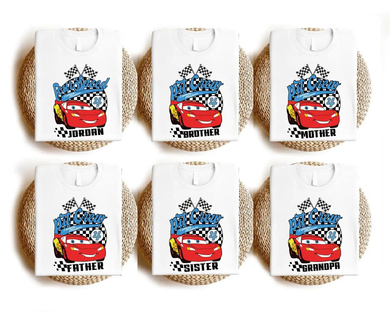 Disney Cars Birthday Shirt for Boys Pit Crew