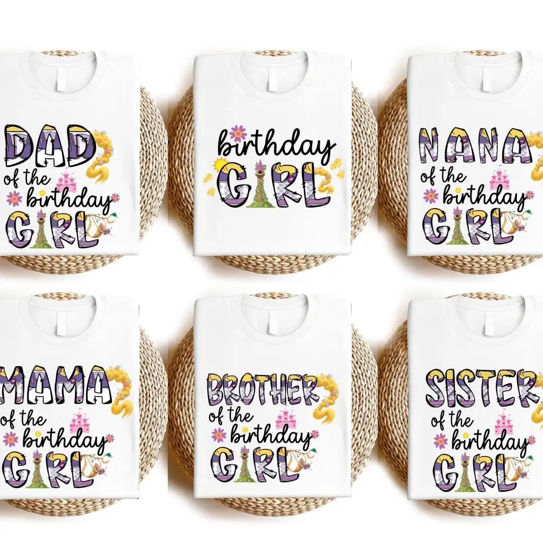 Disney Rapunzel Birthday Family Squad Shirt