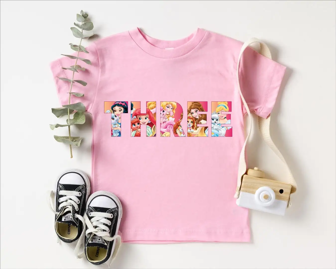 Disney Princess Birthday Shirt for Girls Party