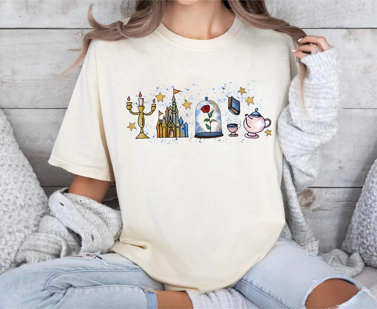 Disney Princess Belle Book Reader Shirt