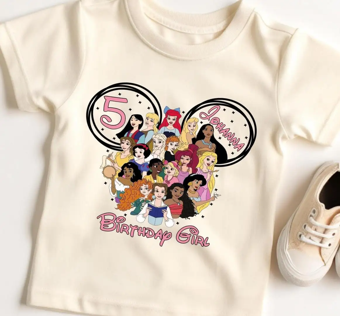Disneyland Birthday Princess Shirt for Girls
