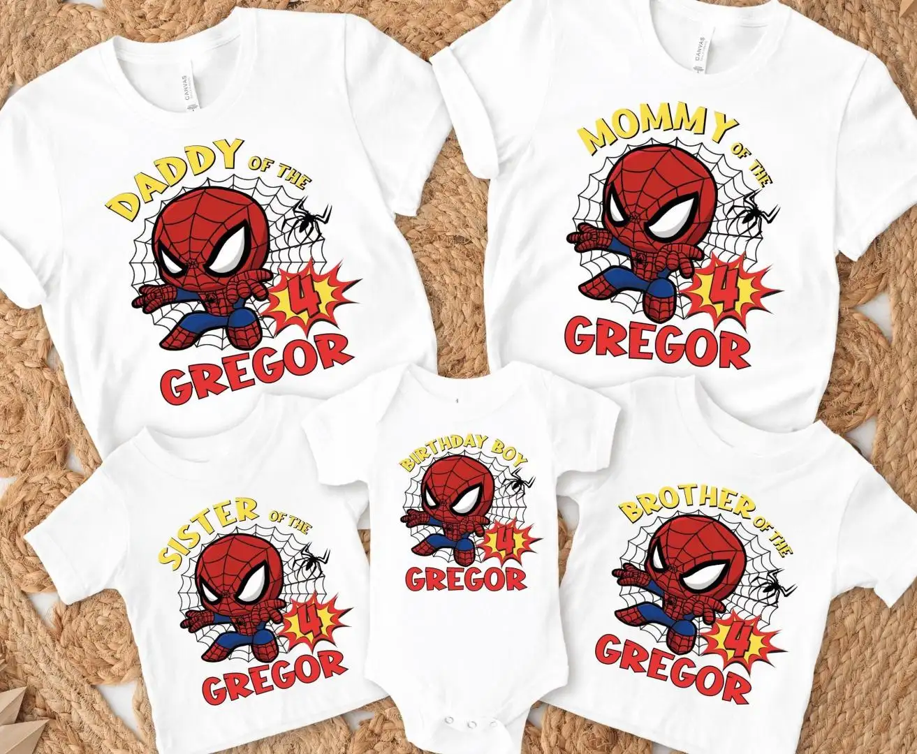 Marvel Spiderman Family Birthday Shirt