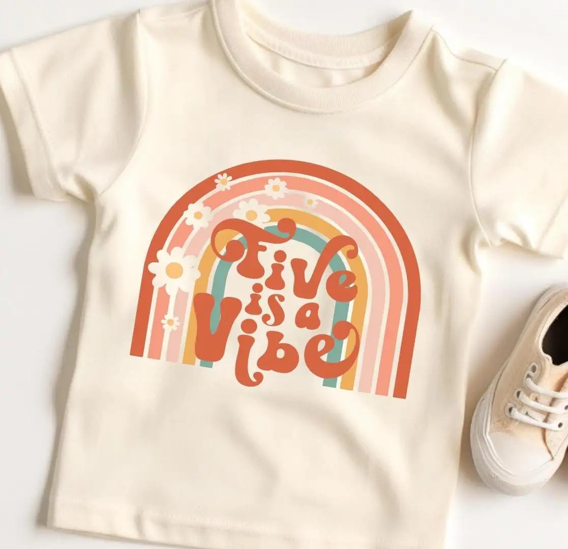 Kids Birthday Party Shirt | Five Is A Vibe