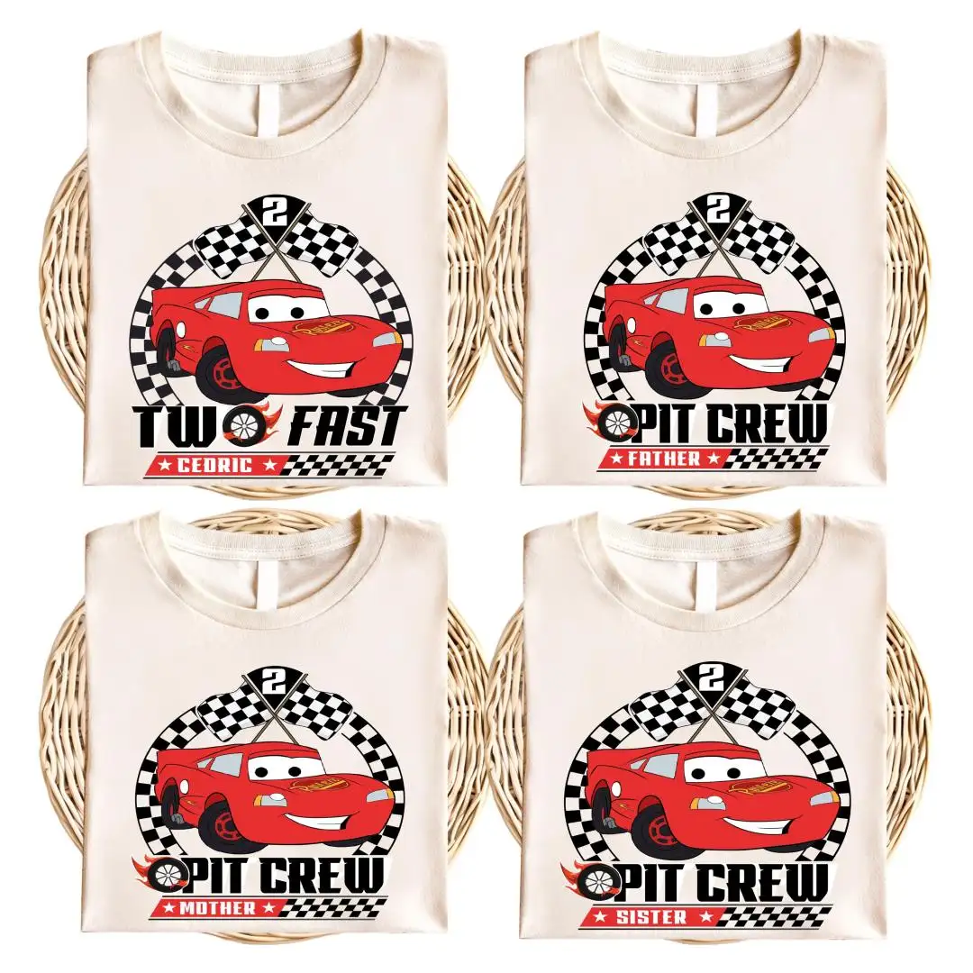 Disney Cars Birthday Shirt for Boys Pit Crew